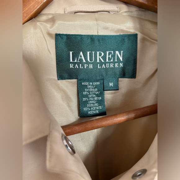 Vintage Ralph Lauren Beige Snap Button Jacket Medium - Picture 11 of 11